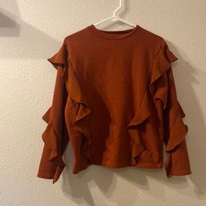A New Day ruffled sweatshirt size XS